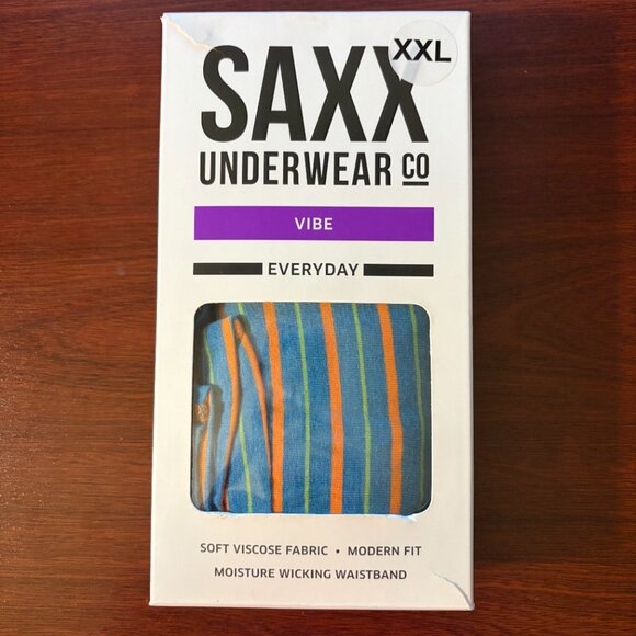 SAXX VIBE Boxer Briefs “Miami Sunset Stripe" - Picture 2 of 3